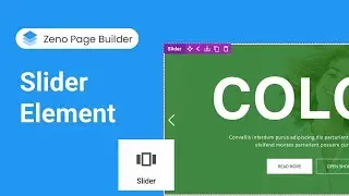 How to Use Slider Element | Zeno Page Builder Tutorial