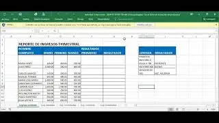 Video #1 Excel Intermedio Explicación En Vivo Actividades Prácticas #1 Del Módulo 3 Vía Zoom IDC