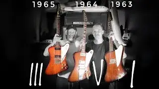 3 Versions of Gibson Firebird - 63 Firebird I vs 64 Firebird V vs 65 Firebird III