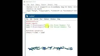 Python IDLE - Substraction of Two numbers - code Run Command - Beginners Code  