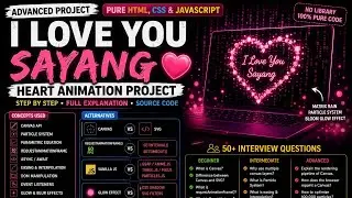 Build This Beautiful Heart Animation ❤️ | Full HTML CSS JavaScript Tutorial 