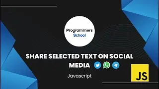 Share selected text on social media