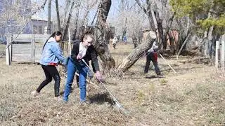 Субботник в Цветнопольской школе