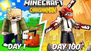 I Survived 100 Days as Denji in Chainsaw Man Minecraft… Here’s What Happened