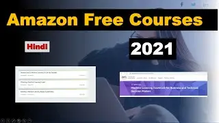 Amazon Free Certification 🔥 Machine Learning AI Free Course For Students Free Course Certificate