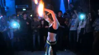 Огненное фаер show в клубе X.O. от шоу - проекта R-Fire г. Азов