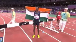 Avinash Sable wins Gold Medal in 3000m Steeplechase for India in Asian Games....!!! 🇮🇳 
