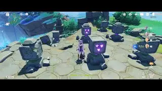 Genshin Impact - Watatsumi 3x Cube Puzzle (East of Bourou Village)