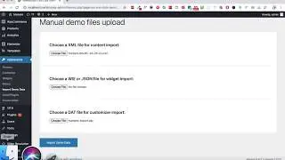 How to upload xml on wordpress theme