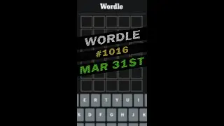 Wordle March 31