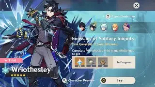 Wriothesley Test Run | Emissary of Solitary Iniquity | Genshin Impact version 4.1 update