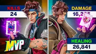 Here's HOW to be impactful as GAMBIT (RANK #1 POV; 24 KILLS & MVP + 16K DMG & 27K HEALING)