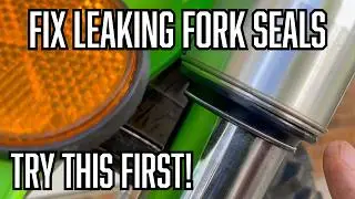 How to Fix Leaking Fork Seals on Your Dual Sport Motorcycle or Dirtbike KLX 300 Fork Seals