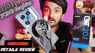 Infinix GT 20 pro Unboxing & PUBG Test With Details Review | 120 fps PUBG Graphics | Hardware Gyro 😍