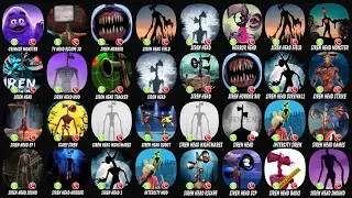 Grimace Monster, TV Head, Siren Horror Game 3D, Siren Head Field, Siren Head, Siren Head Mod...