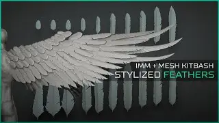 Stylized Feathers Brush for ZBrush - Marketplace