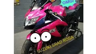 PINTEI UMA SUZUKI SRAD 750 DE ROSA METALICO