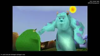 PS1 emulation Disney Pixar Monsters, Inc    Scream Team MAX graphics test