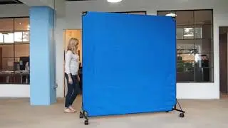 Versare's Portable Rolling Wall – The VP6 Canvas Partition