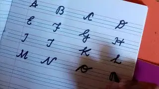 Cursive Writing //Capital Alphabets in Cursive//Writing A to Z //Cursive writing for beginners...