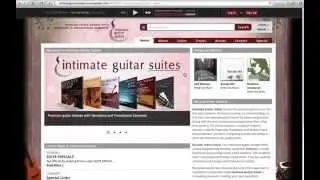 Intimate Guitar Suites - Work Sample