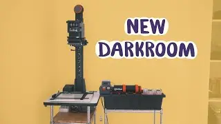 Unpacking darkroom in new space. Welcome to 