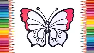 Art Lessons Butterfly Drawing 🦋| Butterfly Drawing Easy | Home School Art Lessons