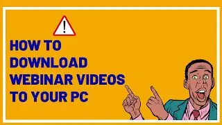 How to Download Webinars| Gotowebinar | Webinarjam | Video | Recording to PC [updated]