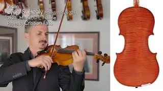 Lyon & Healy Maestro violin, 1925, Mirecourt FRANCE / Cristian Fatu / at the Metzler Violin Shop