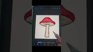 Changing Colors Of PNG Files In Procreate #shorts