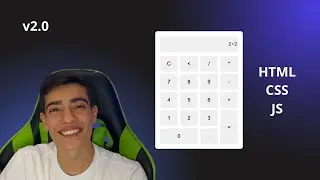 How to Create a SIMPLE and MODERN CALCULATOR with HTML, CSS and JavaScript (Version 2.0)