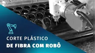 Corte Plástico de Fibra com Robô | Programado com SprutCAM