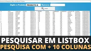 Listbox with More Than Ten Columns: How to Filter | Search with More Than One Criteria in a Listb...