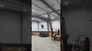 Forklift drop testing an office chair for our upcoming BTODtv video 😳