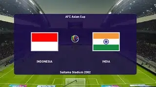eFootball | INDONESIA vs INDIA | AFC Asian Cup | Gameplay PC 2021