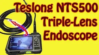 Teslong NTS500 Triple-Lens Industrial Endoscope / Borescope Demonstration and Review