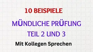 Sprechen Teil 2 und 3, Mit Kollegen sprechen, Lösungswege diskutieren, B1/B2