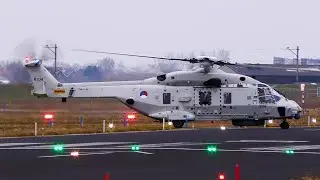 [4K] Dutch AF NH90 Helicopter goes out for 