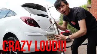 VAUXHALL CORSA GETS A NEW EXHAUST!?! **LOUD AF!**