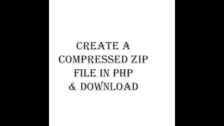 How to Create Compressed ZIP file and how to download this zip file in php mysql | Create ZIP in PHP