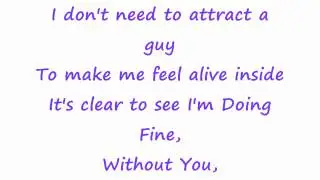 Pixe Lott Doing Fine Without You W Lyrics
