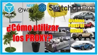 How to use Proxies? | V-Ray for SketchUp ✔️Without losing your settings - FREE PROXY FILES