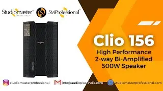 Clio 156 High-Wattage 15" 500W 2-way Bi-amplified Active #Loudspeaker by #StudiomasterProfessional