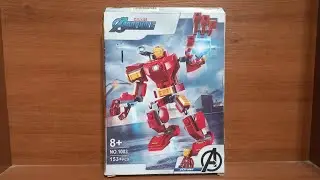 обзор китайского LEGO мех железного человека