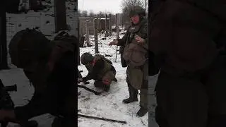 Russian Special Forces Battle Ukraine Forces Firing automatic grenade in combat on Kursk Frontline