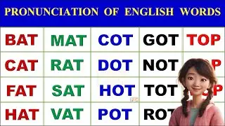 Three Letter Words / Three Letter Words Worksheet /3 Letter Words Pronunciation Practice in English