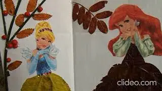 осенние поделки из листьев и шишек