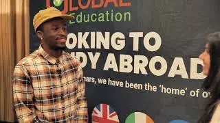 Marianna Christophi talks with student leaving to study in Spain | Global Education Expo 2022