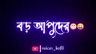 বড় আপুদের দেখলে খাই ক্রাশ 😜 Bangla black screen status video | tik tok status video #tiktok