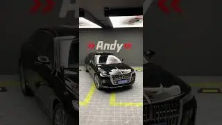 1:24 Scale Die-Cast Hongqi H9 Model | Large Pull Back Car with 6 Openable Doors, Lights, Music